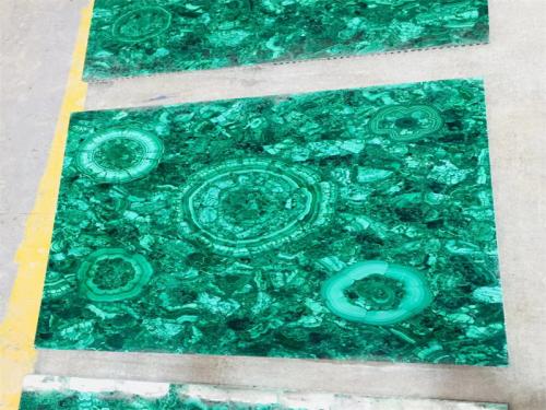Malachite Green Marble Slabs Semi-precious Stones