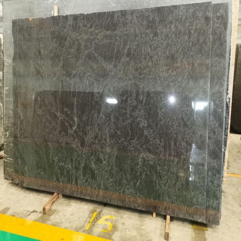 Black granite slab