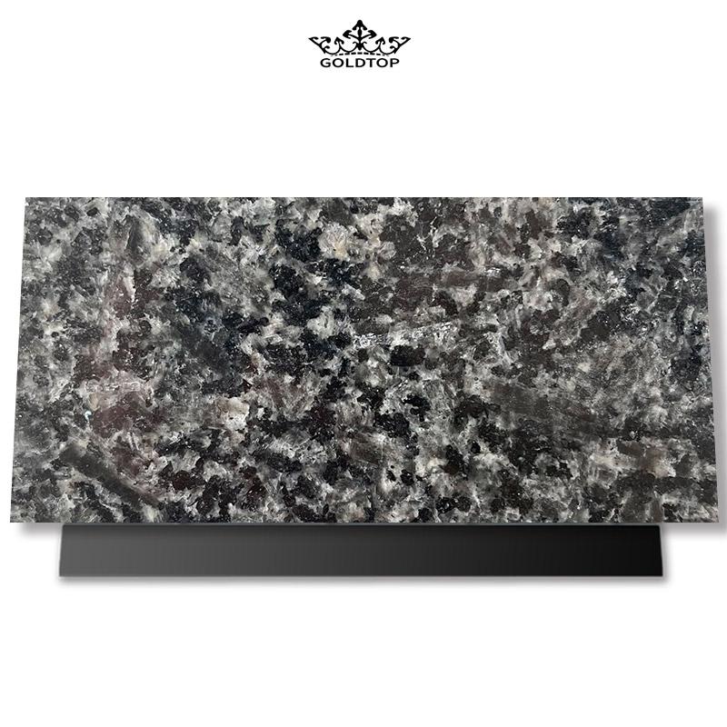 Flor de hielo negro Mesa de granito natural piso cuadrado hecho a medida