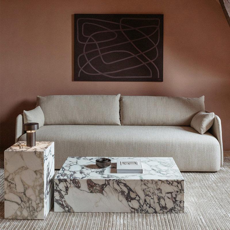 Natural stone coffee table
