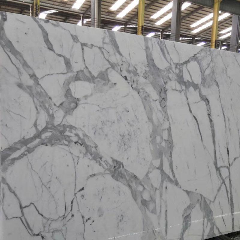 Snow white natural marbles