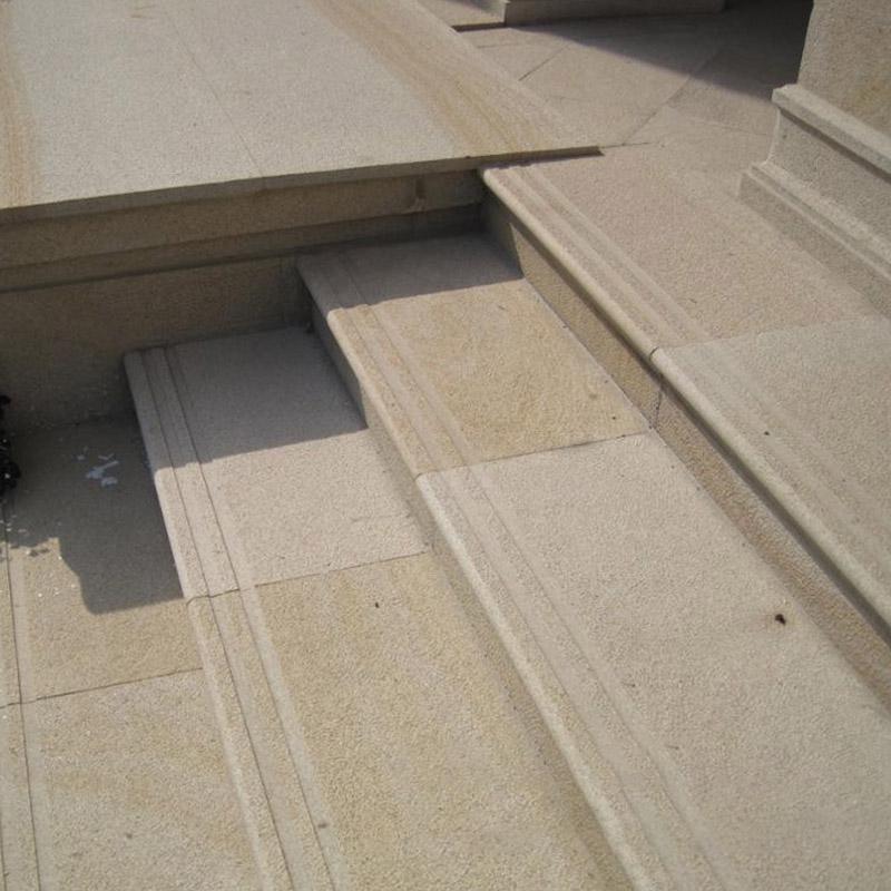 Creamy Gold Granite Steps Stairs Tiles