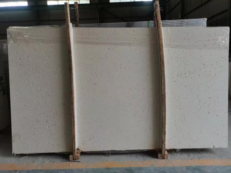 Ivory White Cheese Limestone Slab Countertops