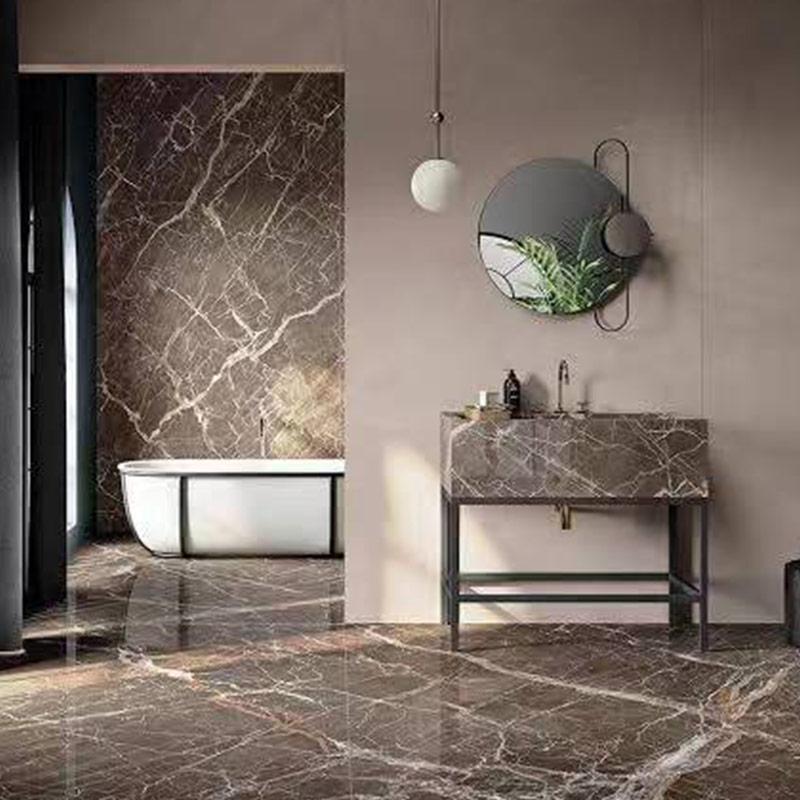 Brown Marble With White Veins