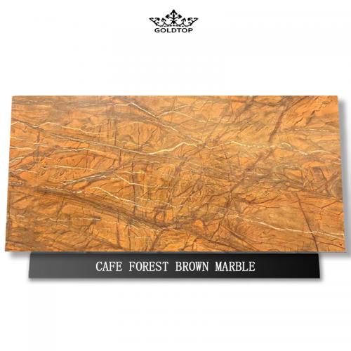 Cafe Forest Brown Marble Slabs