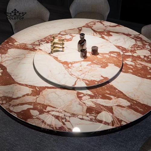 Bvlgari Red Marble Coffee Tables