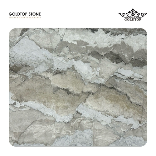 Camouflage White Brown Marbles