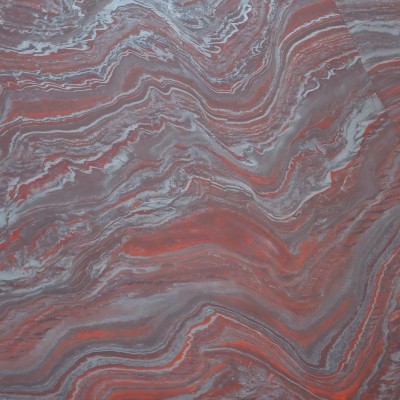 Piedra de lujo de color rojo hierro