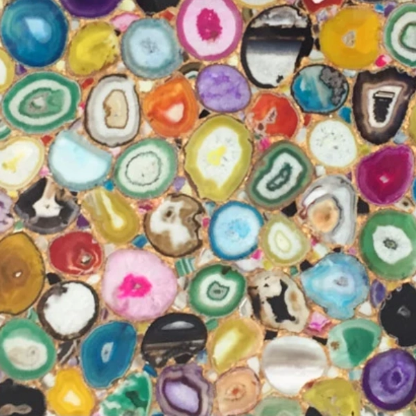 Ágata de colores mixtos