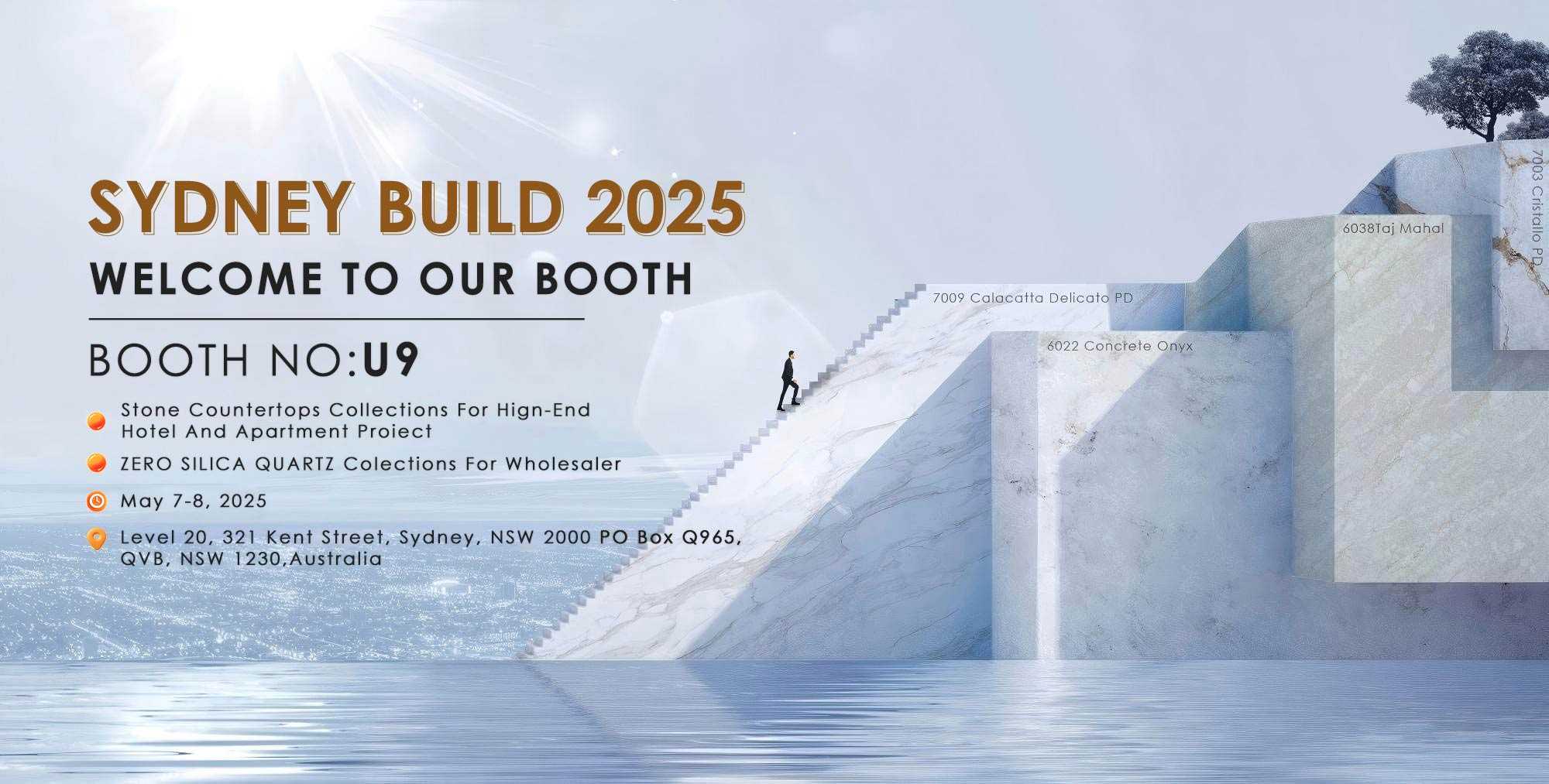GOLDTOP STONE expondrá en Sydney Build 2025. ¡Estás invitado!